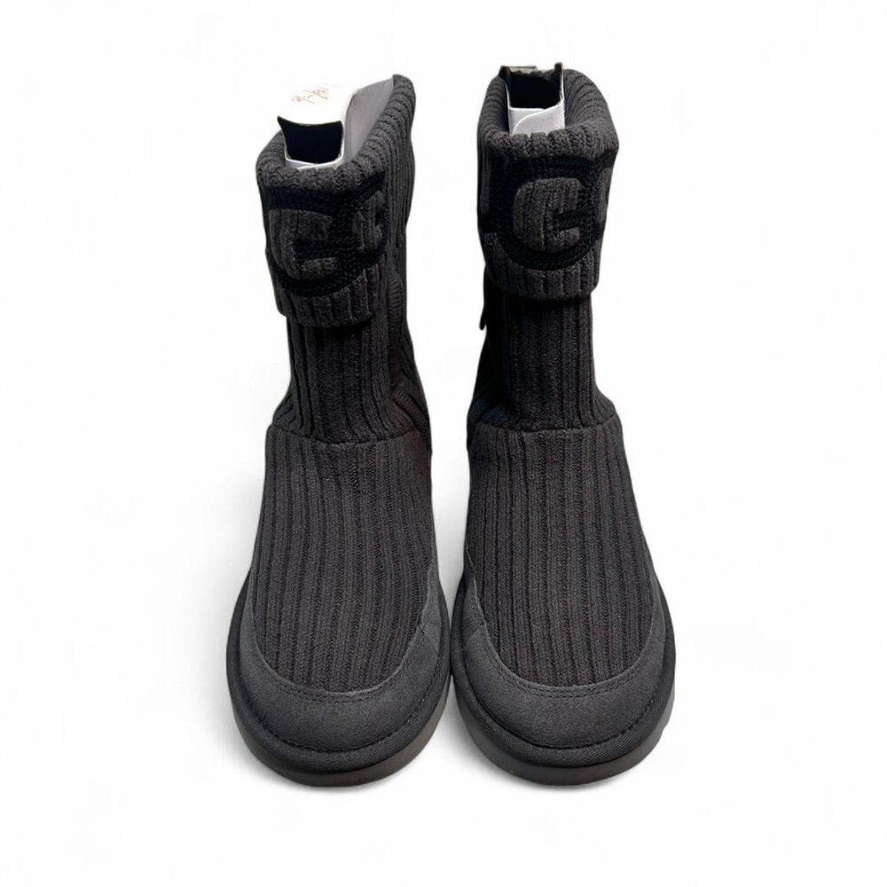 Ugg Classic Knit Winter Boots in Charcoal Gray, Women's Size 6, Brand New